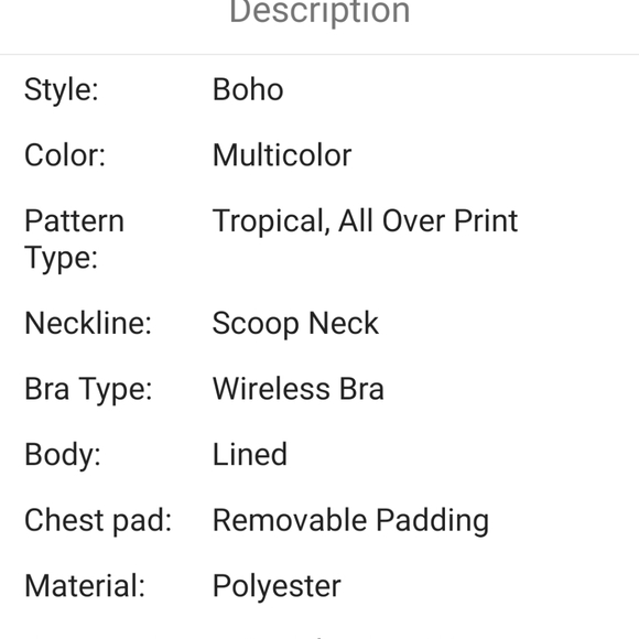 Tropical print one piece swimsuit women' - Picture 8 of 10